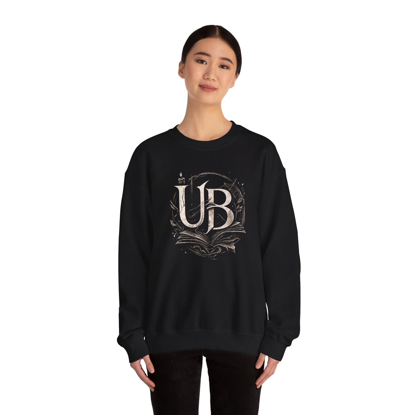 Crewneck Sweatshirt — Vintage 'UB' Monogram Gothic Logo Pullover