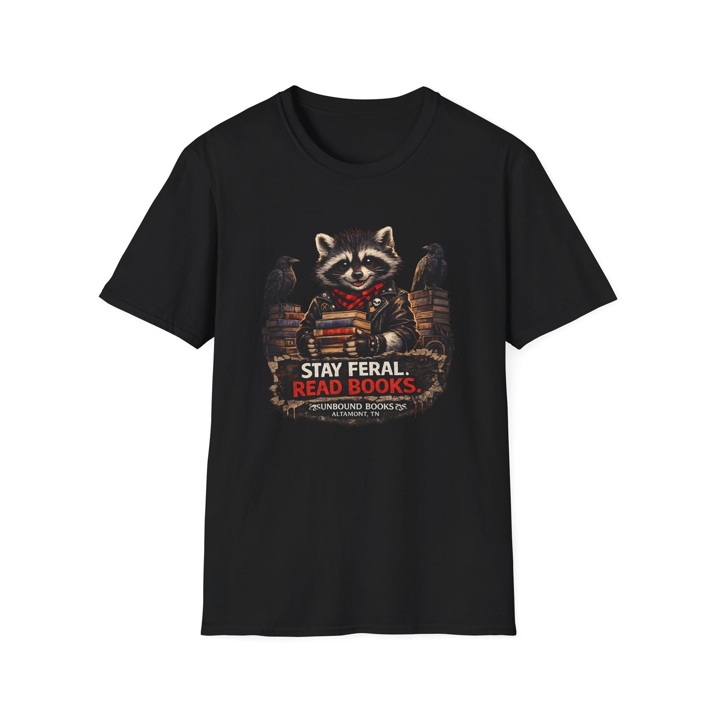 "Stay Feral, Read Books" Graphic Tee