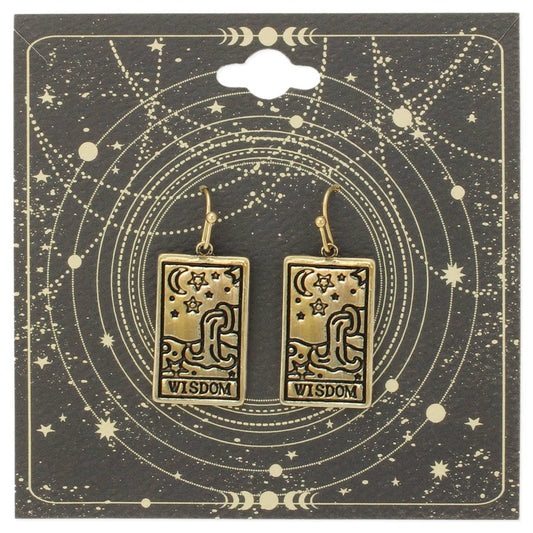 Major Arcana Gold Wisdom Tarot Earrings