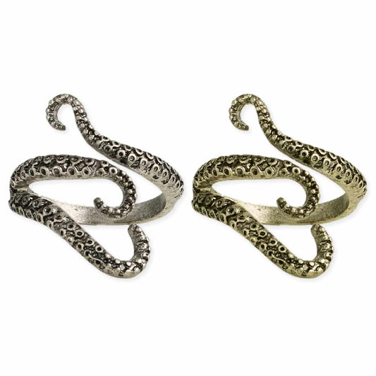 Hold on Tight Octopus Tentacle Wrap Band Ring