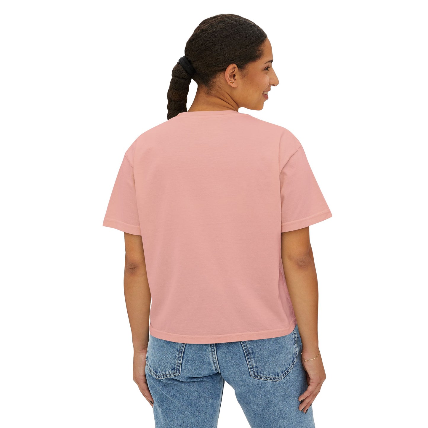 Nice Racc Crop Tee — Women's Boxy Graphic T‑Shirt with Sloth Illustration