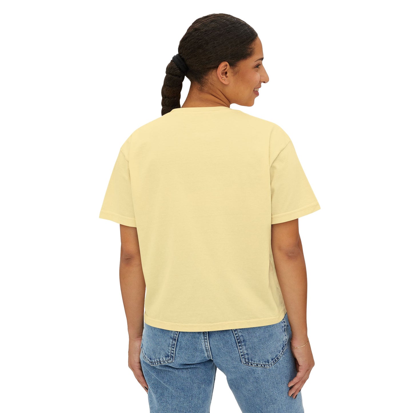 Nice Racc Crop Tee — Women's Boxy Graphic T‑Shirt with Sloth Illustration