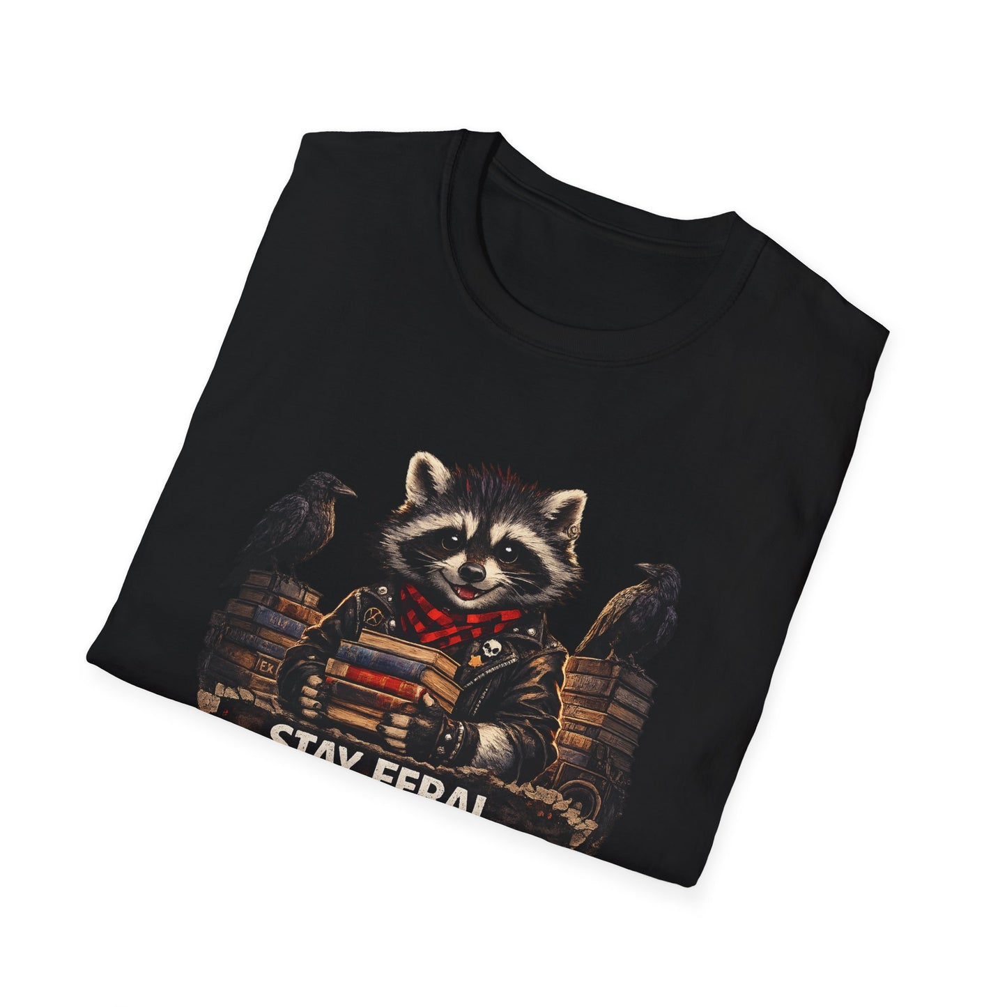 "Stay Feral, Read Books" Graphic Tee