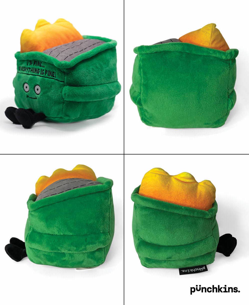 Dumpster Fire Plushie Meme - BESTSELLER