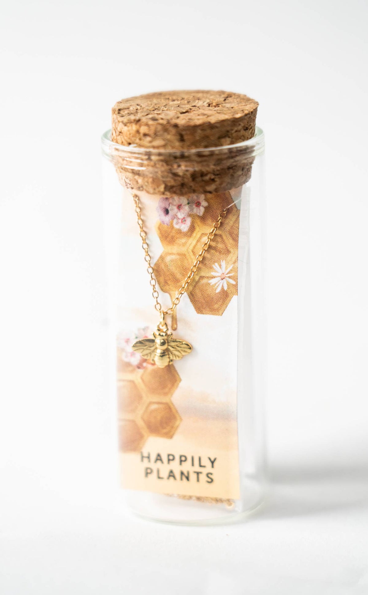 Bee Necklace, 18k Gold Bee Jewelry