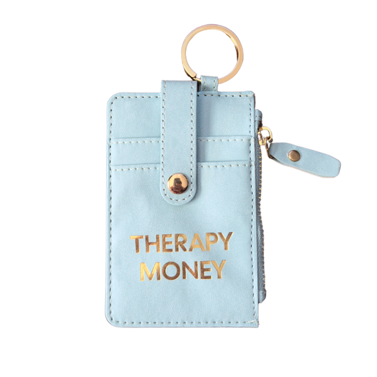 Therapy Money Keychain Wallet (funny, stocking stuffer)